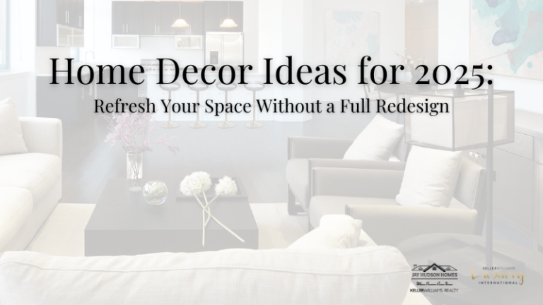 Feature photo for Home Decor Ideas 2025 Photo of Living room with rich dark hardwood floors art on the wall and flowers on the coffee table